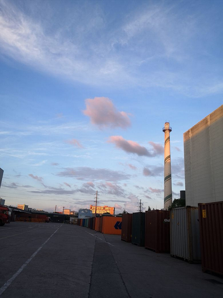 工廠晚霞——隨手拍嘉興